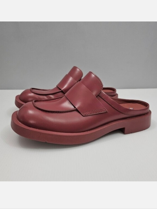 Camper Shoes - Camper Mil 1978 Mule Loafer Womens EU 40 Red Leather Slide Backless Slip On NEW